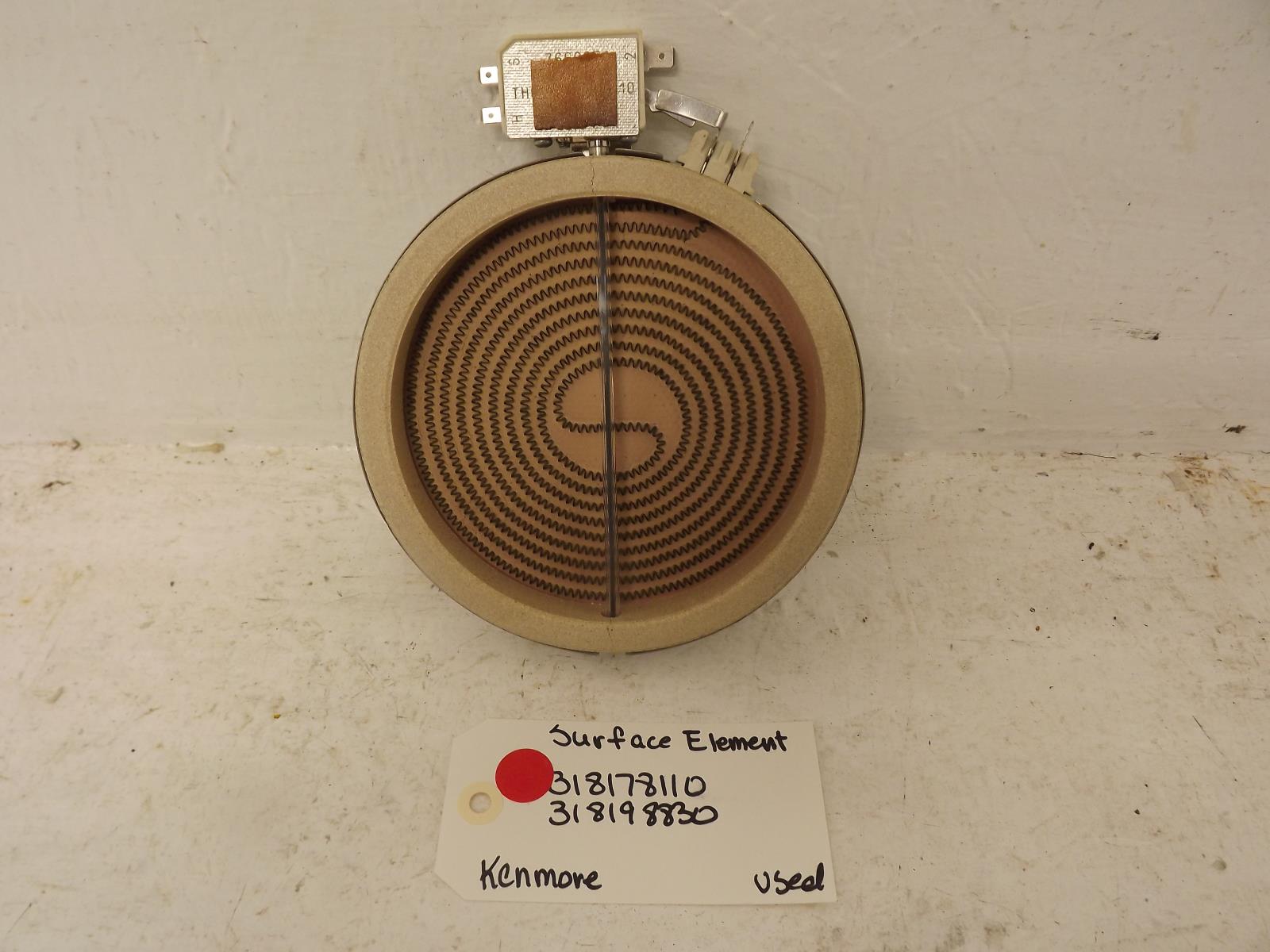Kenmore Range 318178110 318198830 Surface Element Used Kenmore Range 318178110 318198830 Surface Element Used